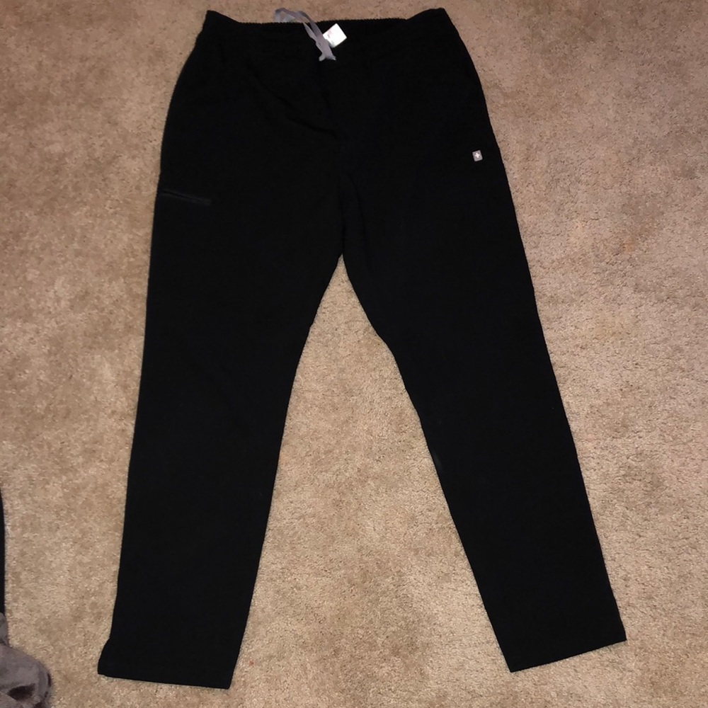 Figs Black Yola scrub bottoms